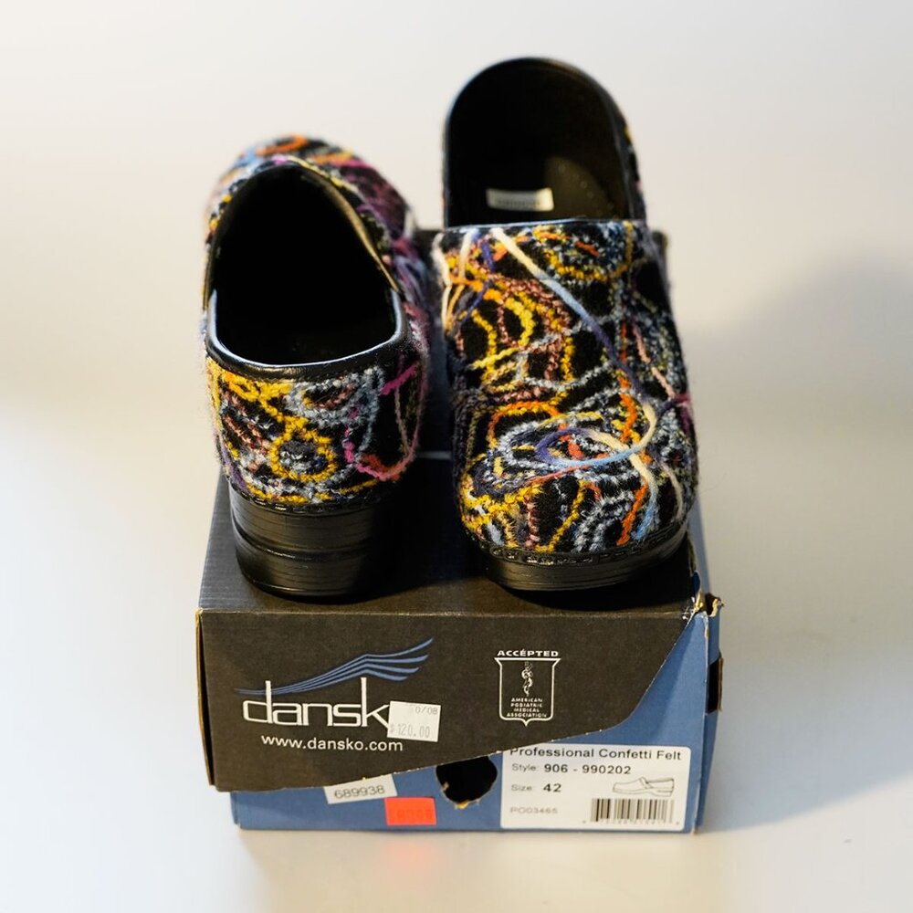 Dansko Professional Confetti Clogs, size 42 (11-11.5 USA) - Picture 3 of 4